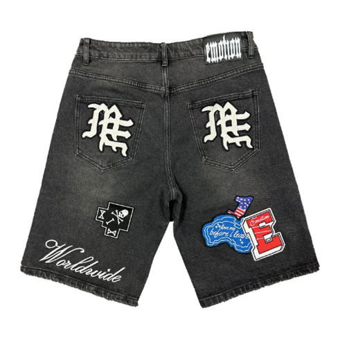 Mixed Emotion Danger Patch Shorts