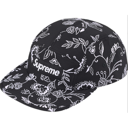 Supreme Floral Jacquard Camp Hat "Black"