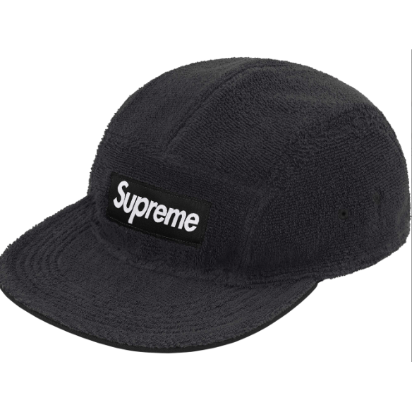 Supreme Reversible Terry Camp Hat "Black"