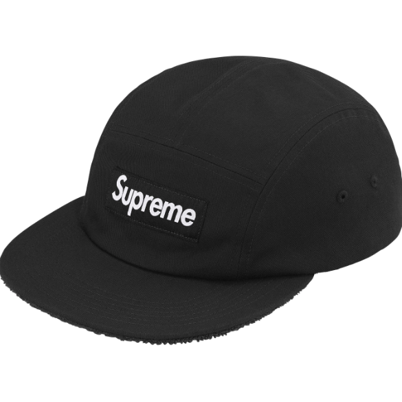 Supreme Reversible Terry Camp Hat "Black"