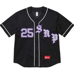 Supreme Old English Baseball Jersey "Purple"