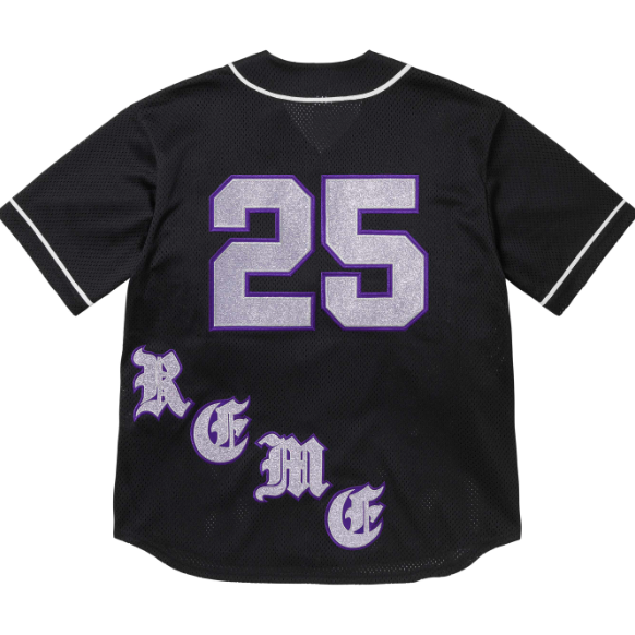 Supreme Old English Baseball Jersey "Purple"