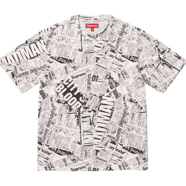 Supreme Newspaper Tee "Black"