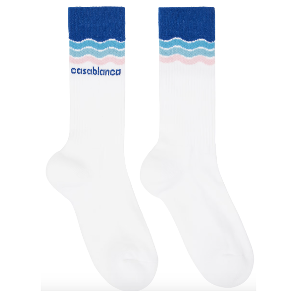 Casablanca Wave Socks "Blue/Pink"