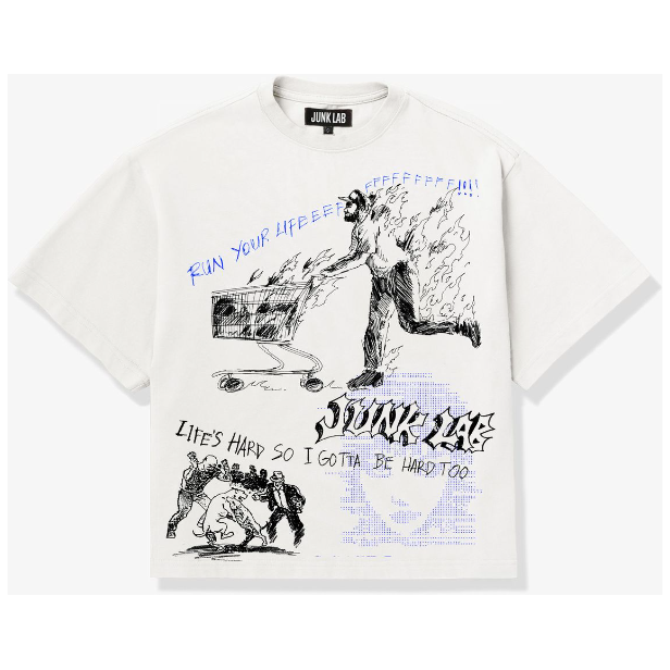 JunkLab Burning Tee "White"