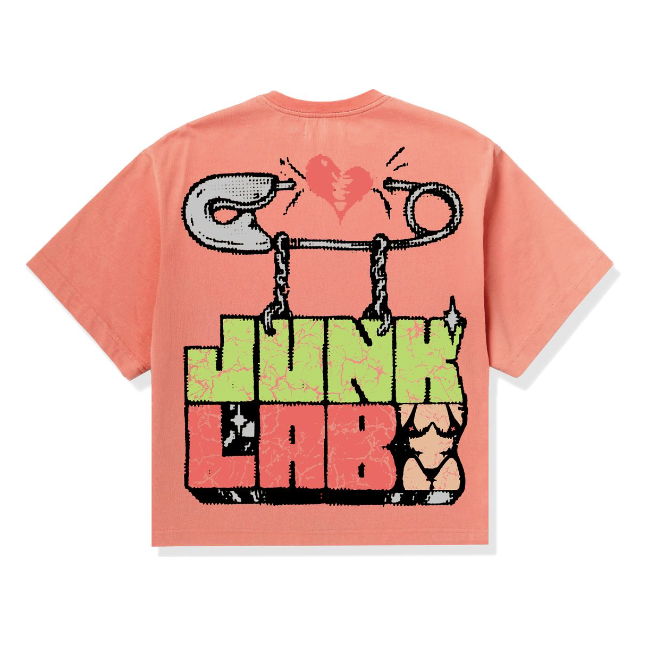 JunkLab Pin Punk Tee "Peach"