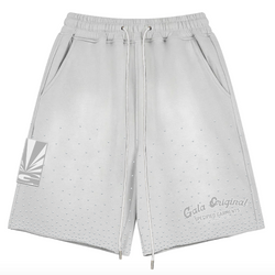 Gala Original Rhinestone Terry Shorts "Washed Lt Grey"