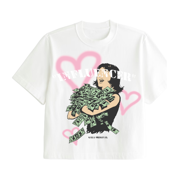 Gala Original Cropped Influencer Tee "White"