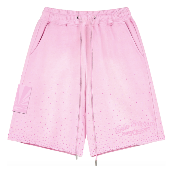 Gala Original Rhinestone Terry Shorts "Washed Pink"
