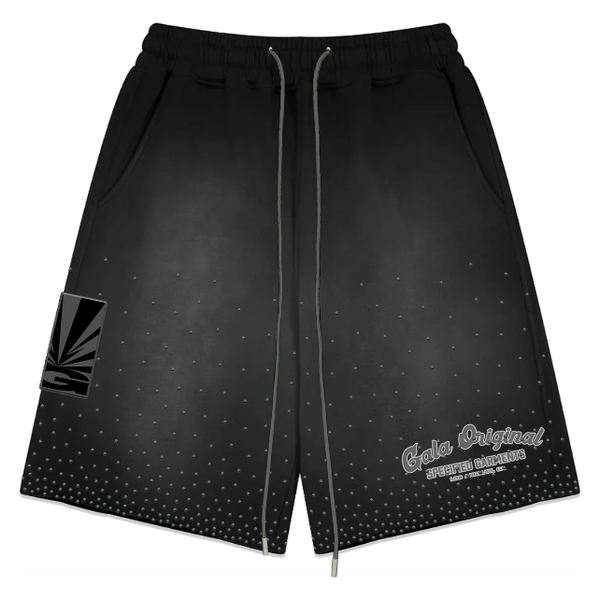 Gala Original Rhinestone Terry Shorts "Washed Black"