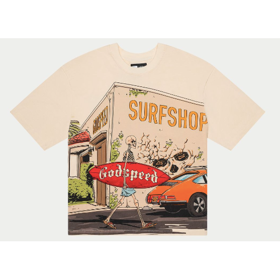Godspeed Surf Shop Tee "Bone"