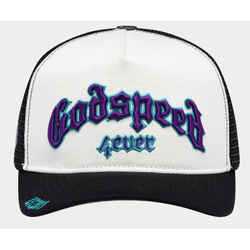 Godspeed Forever Trucker Hat "White/Purple/White"