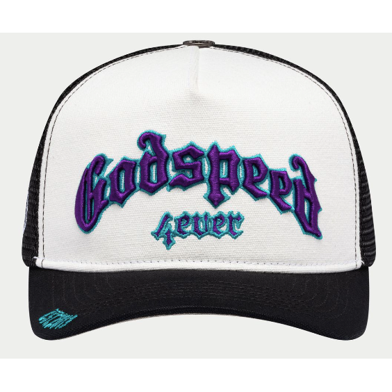 Godspeed Forever Trucker Hat "White/Purple/White"