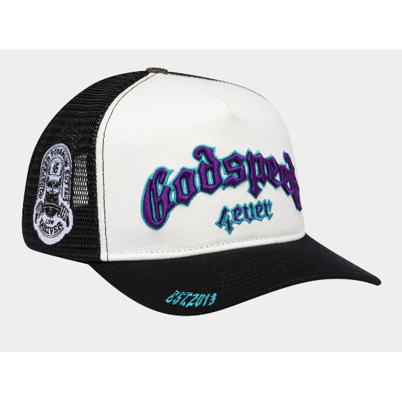 Godspeed Forever Trucker Hat "White/Purple/White"