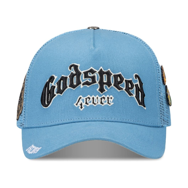Godspeed Forever Trucker Hat "Baby Blue"