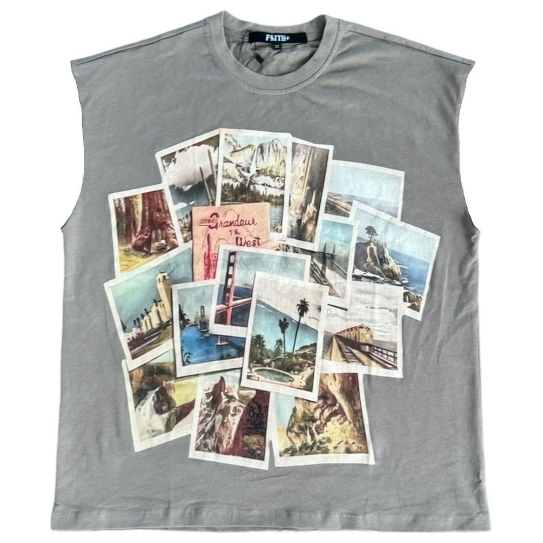 Faith+Figures Picture That Sleeveless Tee "Grey"