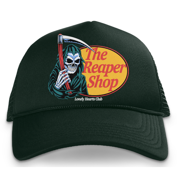 Lonely Hearts Club Reaper Shop Trucker Hat