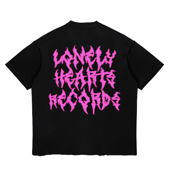 Lonely Hearts Club Sounds From Hell Tee "Pink/Black"
