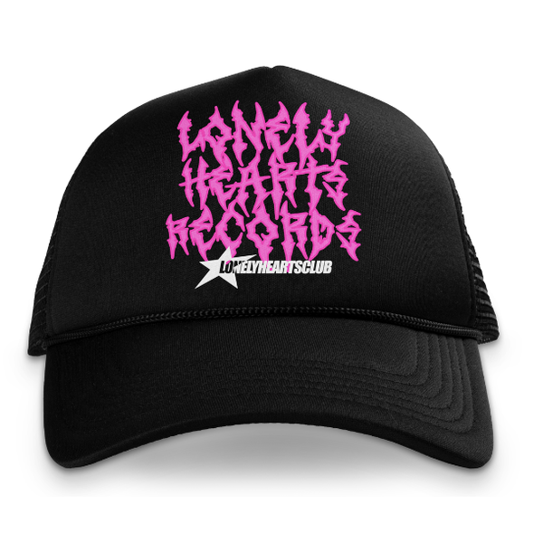 Lonely Hearts Club Records Trucker Hat "Pink"