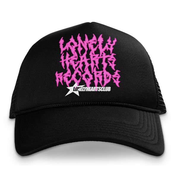 Lonely Hearts Club Records Trucker Hat "Pink"