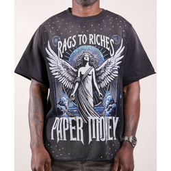 Paper Money Fallen Angels Tee "Black"