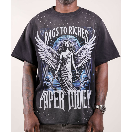 Paper Money Fallen Angels Tee "Black"