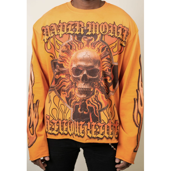 Paper Money Hellride L/S Tee "Orange"