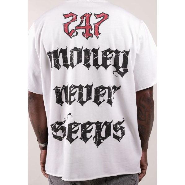 Paper Money Doberman Tee "White"