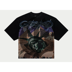 Godspeed Mother Cairo Tee "Black Wash"