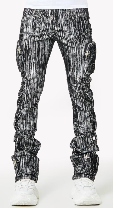 Guapi Cargo Denim Jeans "Iron Grey"