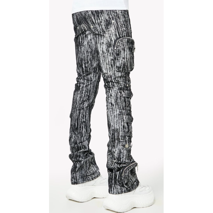 Guapi Cargo Denim Jeans "Iron Grey"