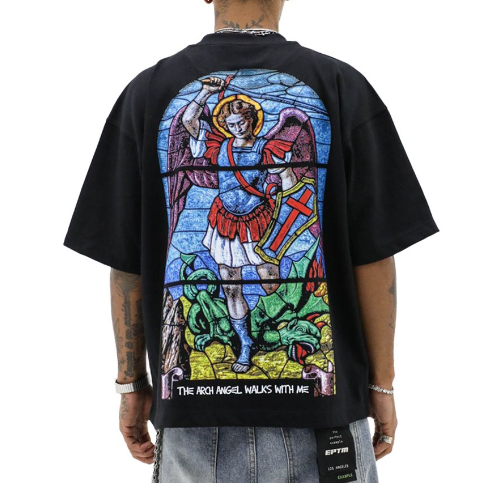 Heights District Arch Angel Tee "Black"