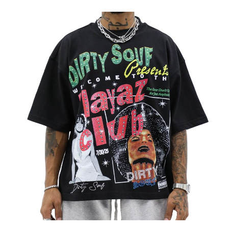 Heights District Playaz Club Tee "Black"