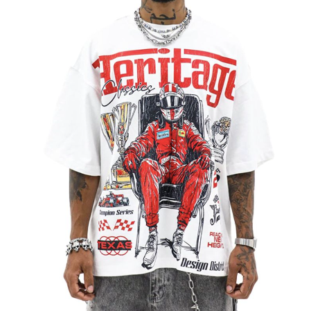 Heights District Heritage Racing Champion Tee "White"
