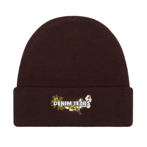 Denim Tears Floral Beanie "Brown"