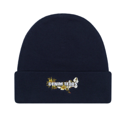 Denim Tears Floral Beanie "Navy"