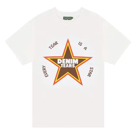 Denim Tears Every Tear Is A Star Tee "White"
