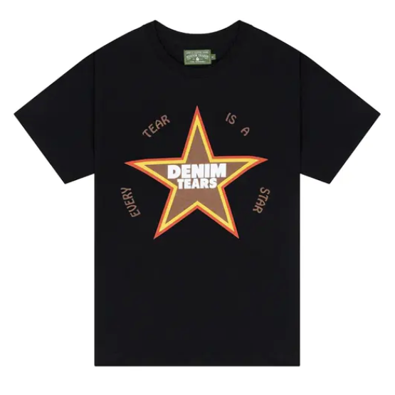 Denim Tears Every Tear Is A Star Tee "Black"
