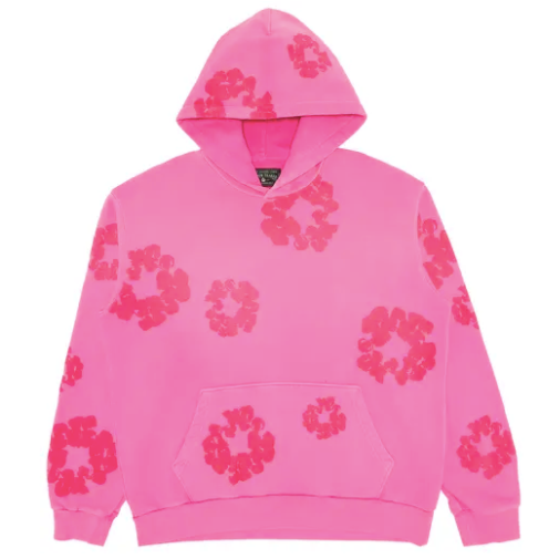 Denim Tears Mono Cotton Wreath Hoodie "Pink"