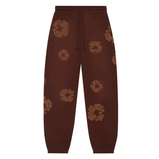 Denim Tears Mono Cotton Wreath Sweatpants "Brown"