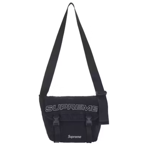 Supreme Denim Messenger Bag "Black"