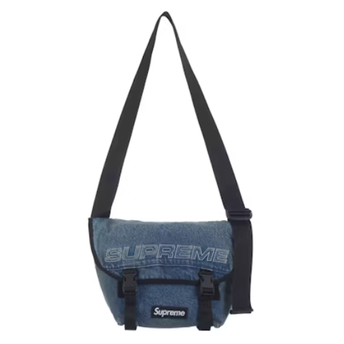 Supreme Denim Messenger Bag "Washed Indigo"