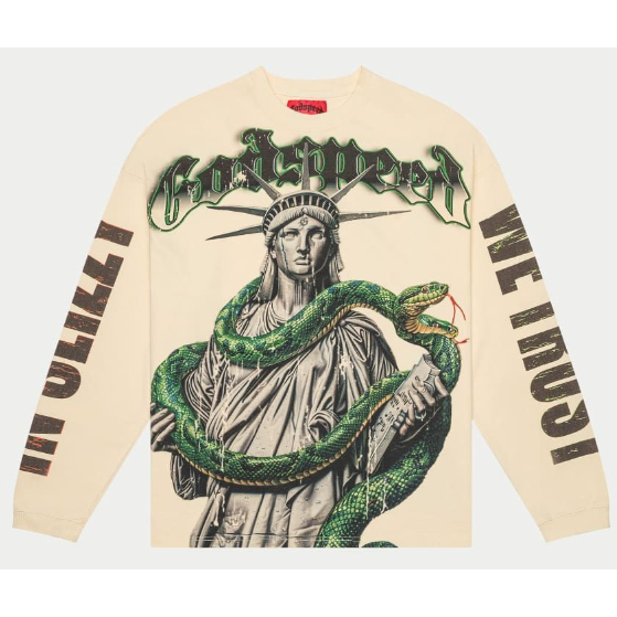 Godspeed Top 5 Slizzy L/S Tee "Bone"
