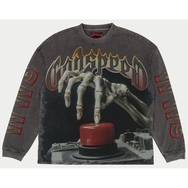 Godspeed Code Red L/S Tee "Grey Wash"