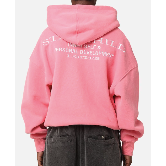 Loiter Star Child Zip Hoodie "Pink"