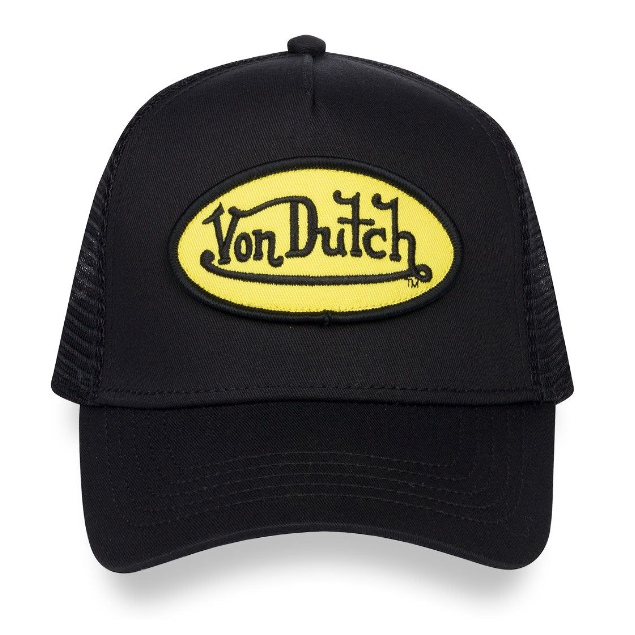 Von Dutch Staple Trucker Hat "Black/Yellow"