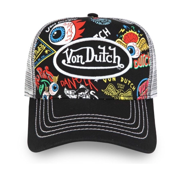 Von Dutch Multi Trucker Hat "Black"