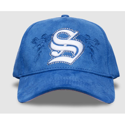 Sworn To Us Icon Suede Snapback Hat "Royal Blue"