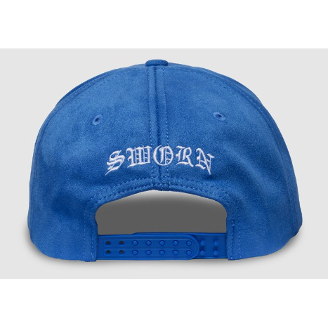 Sworn To Us Icon Suede Snapback Hat "Royal Blue"
