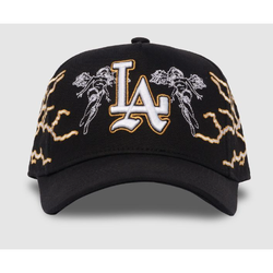 Sworn To Us Lightning City Of Angels Snapback Hat "Black/Yellow"